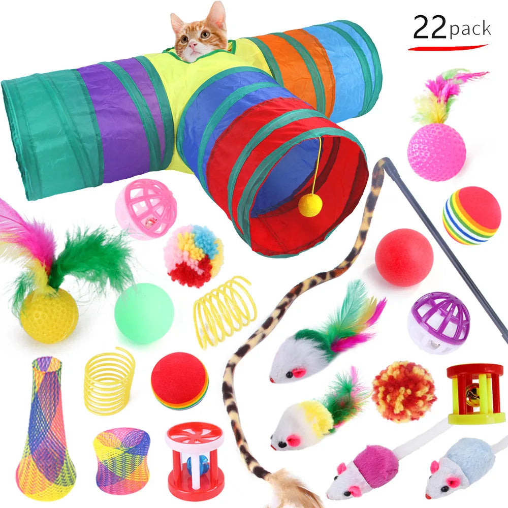Interactive Cat Toy Combination Set for Fun Play - Smarsty