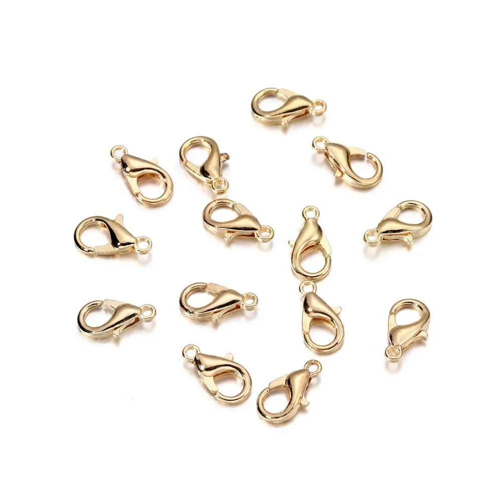 100pcs Lobster Clasps Jewelry Findings for DIY Making - Smarsty