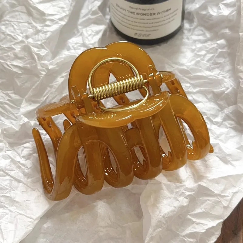 Pumpkin Hair Claw Clip For Women Strong Hold Accessory - Smarsty