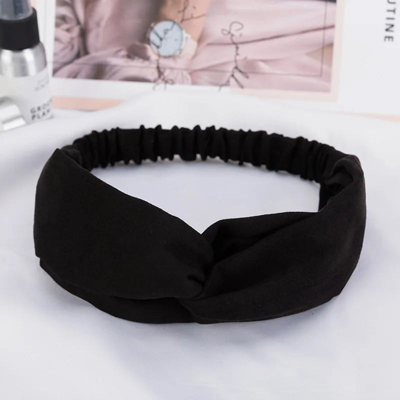 2024 New Design Fashion Women Summer Style Headbands Bohemian Girl Cross Turban Bandage Bandanas Hairbands Hair Accessories - Smarsty