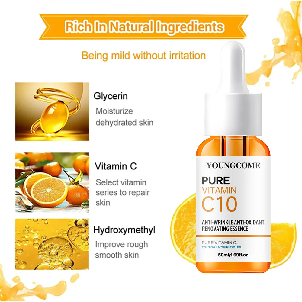 Vitamin C Serum with Hyaluronic Acid for Dark Skin Brightening - Smarsty