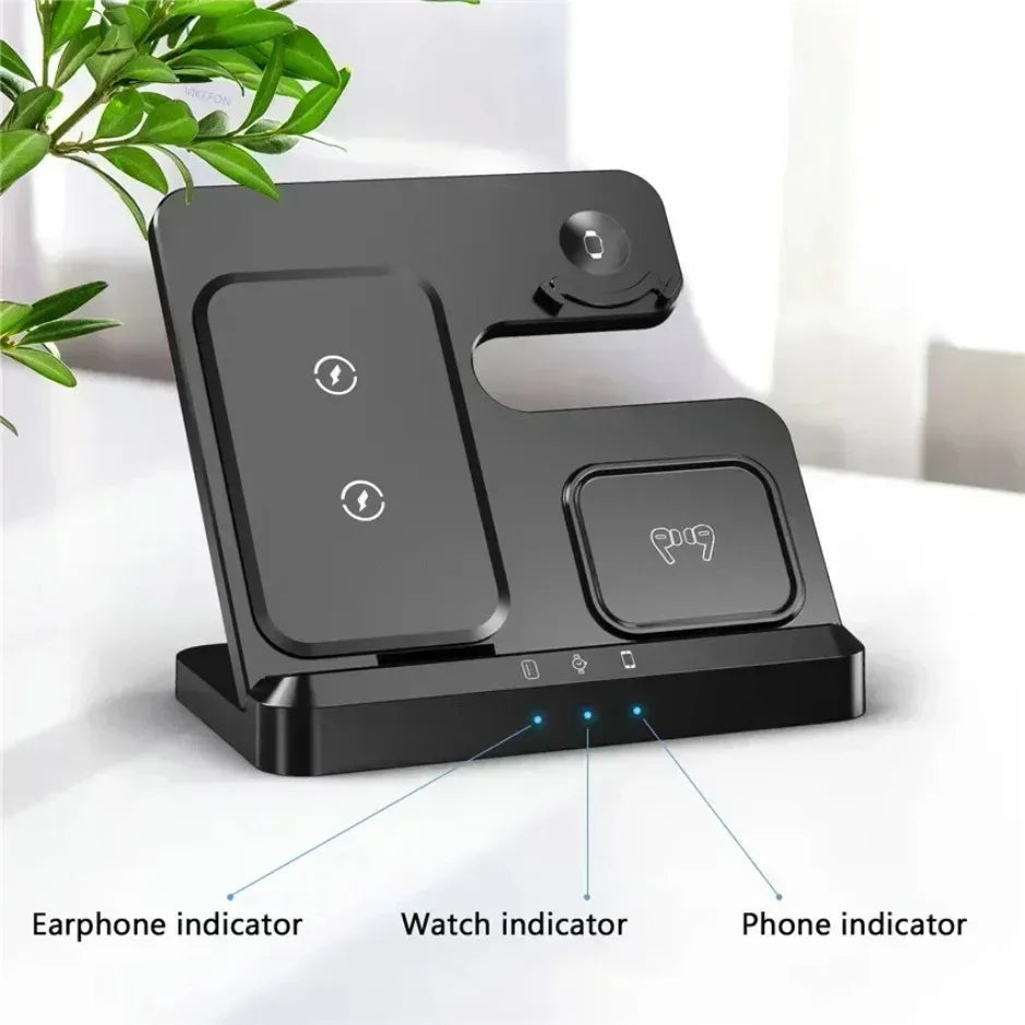 3 In 1 Magnetic Wireless Charger For Phone Watch Earbuds - Smarsty