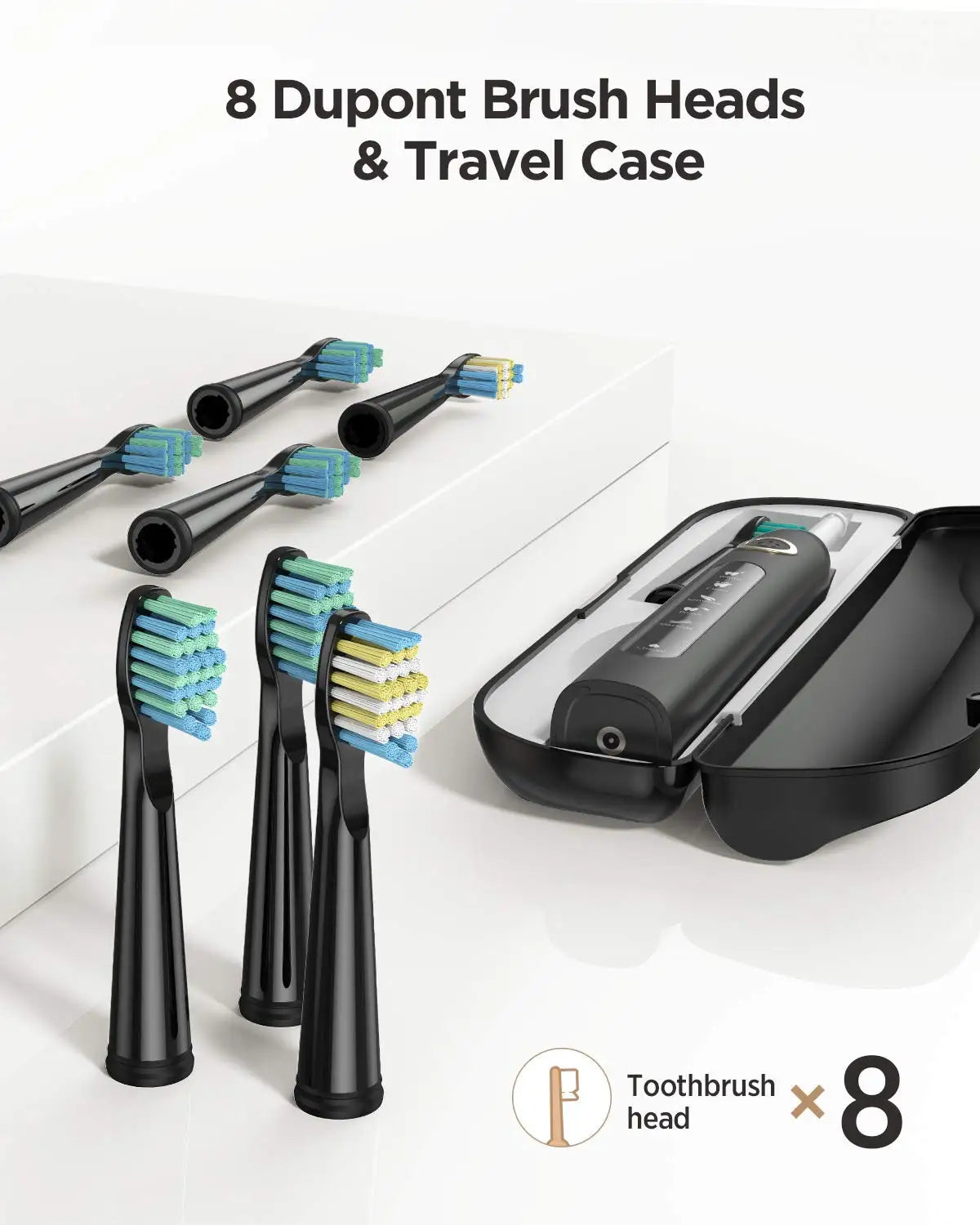 Fairywill FW507 Electric Sonic Toothbrush with Travel Case - Smarsty