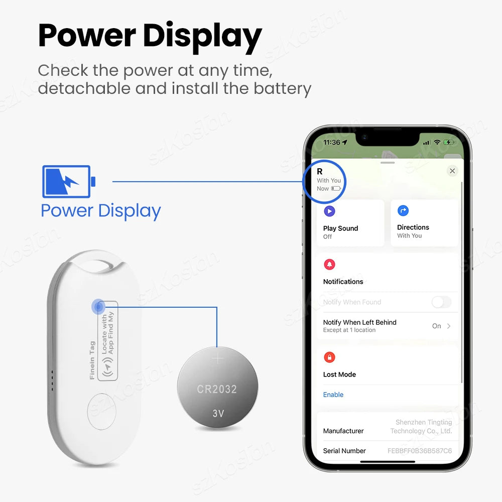 Mini GPS Tracker with Bluetooth Range for Easy Item Location - Smarsty