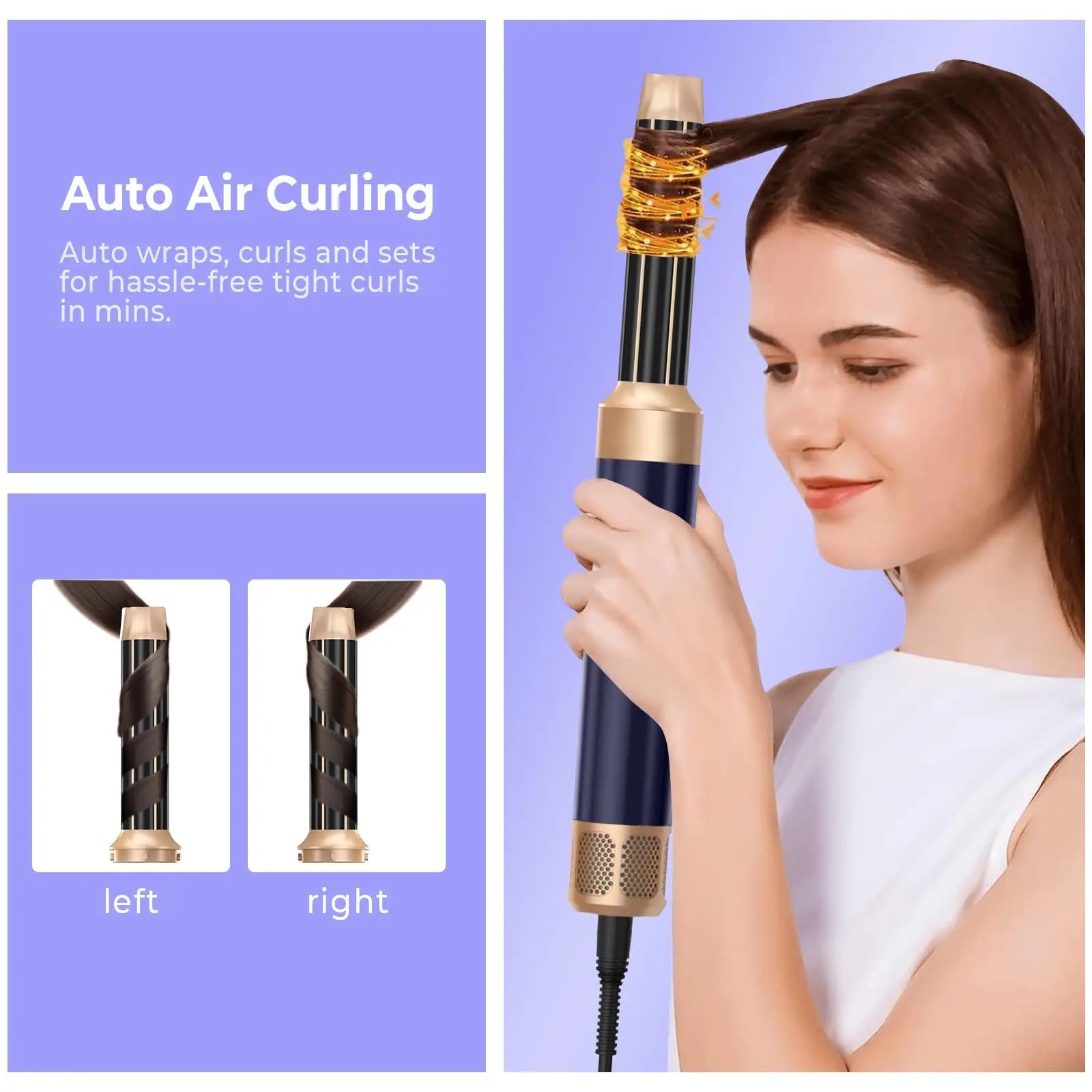 High Speed 7 In 1 Hair Dryer Brush with Diffuser - Smarsty