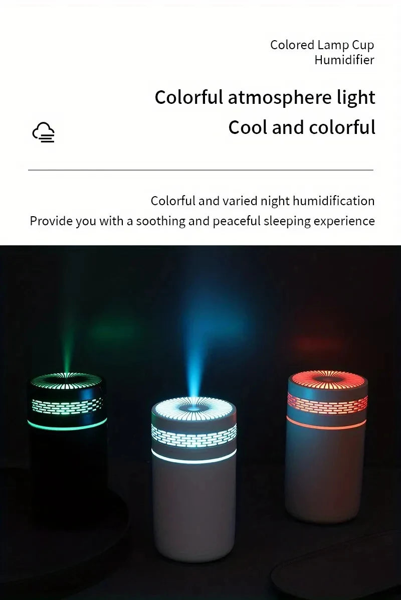 Portable USB Car Air Humidifier with LED Light - Smarsty