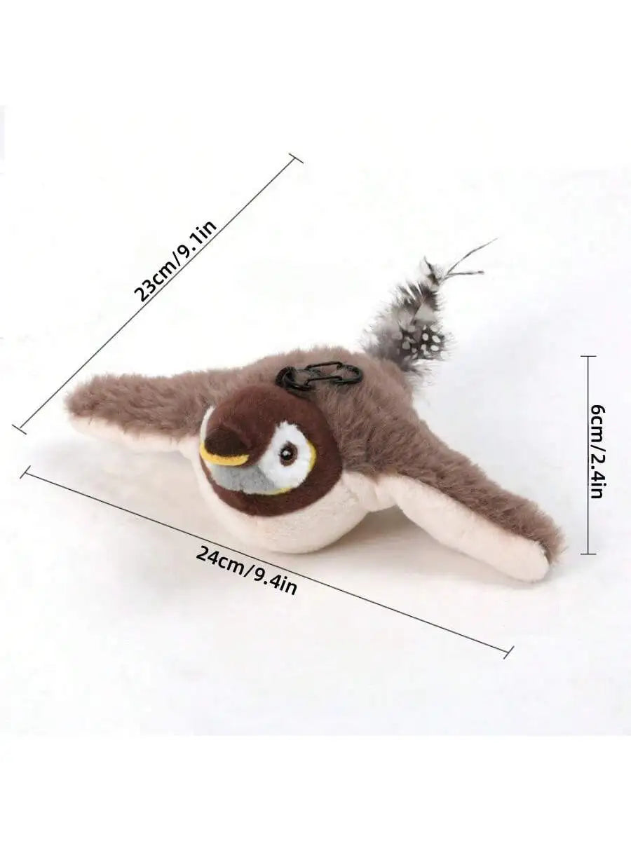 Electric Interactive Cat Toy with Rechargeable Flapping Bird - Smarsty