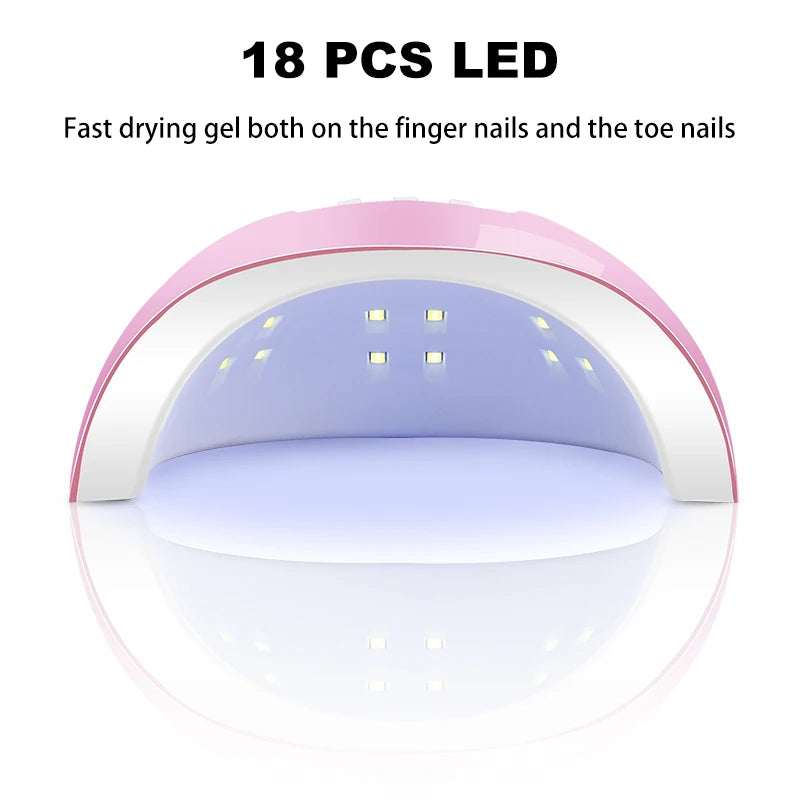 Gel Nail Polish Kit With UV Lamp And Drill - Smarsty