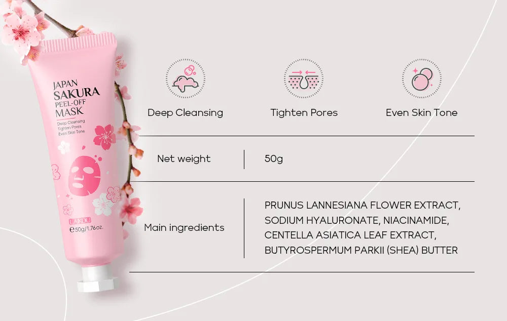 24K Gold Sakura Peeling Face Mask for Anti Aging - Smarsty