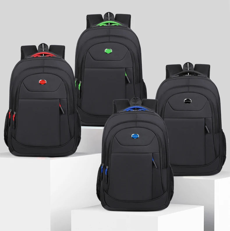 Men's Backpack Oxford Waterproof Backpack Business Computer Bag Leisure Travel Backpack High School Student Backpack - Smarsty
