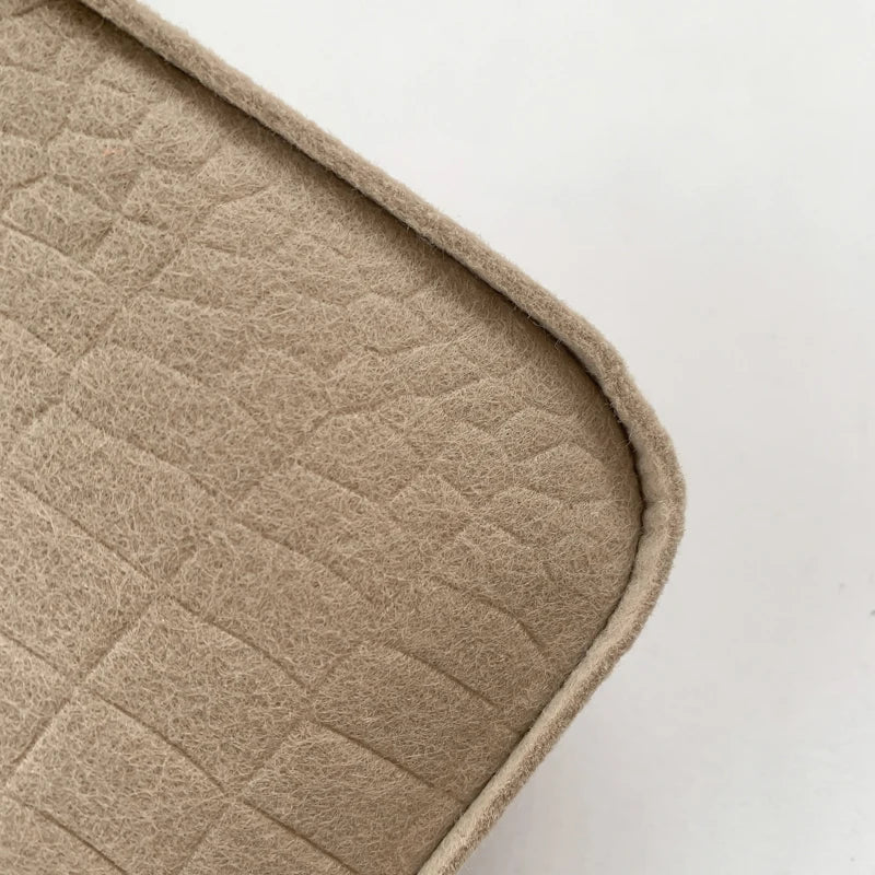 Felt Shoulder Bag For Women Crescent Saddle Purse Design - Smarsty