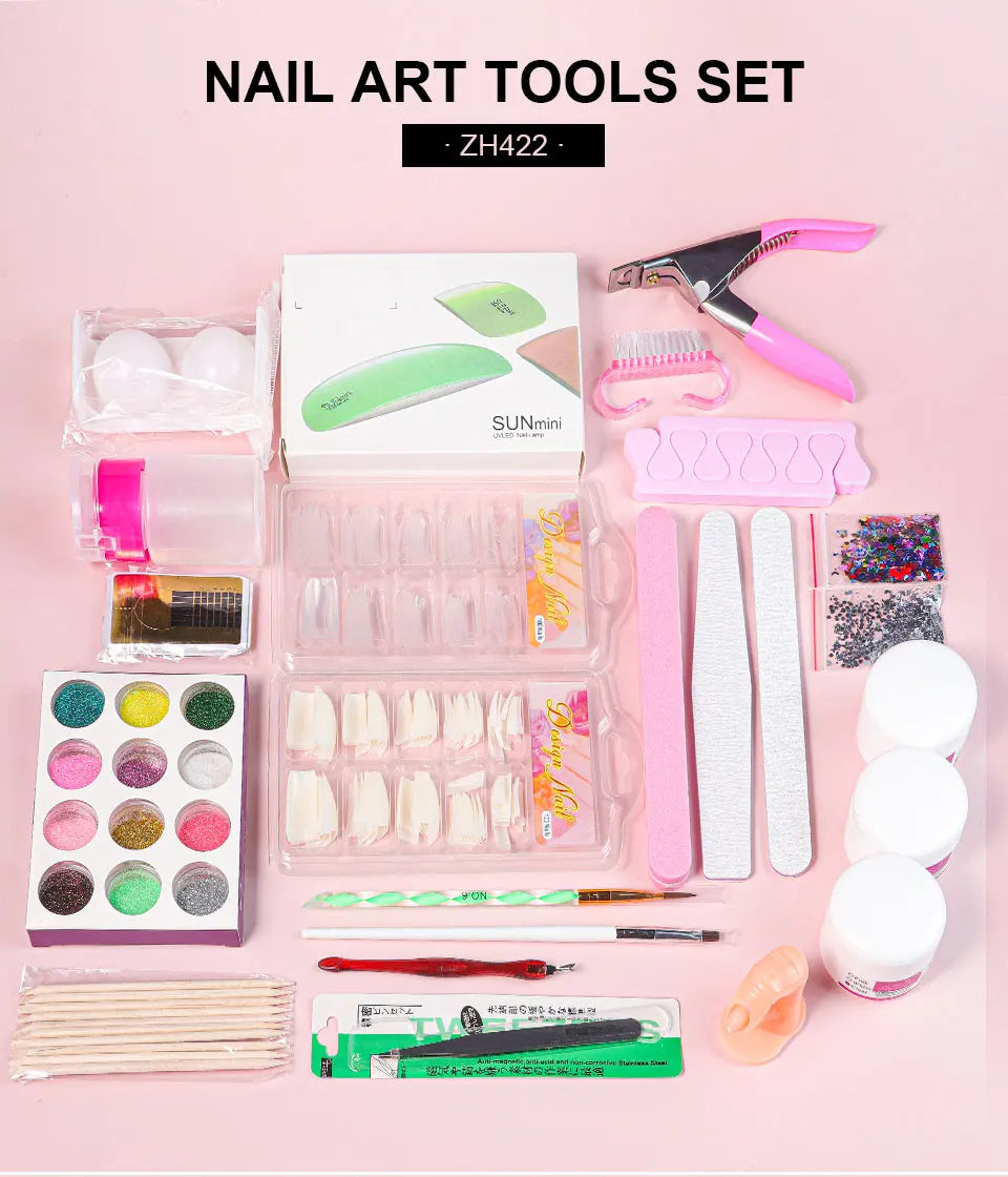 Acrylic Powder and Liquid Monomer Nail Art Kit - Smarsty