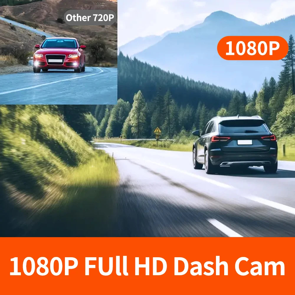 1080P 3 Camera Dash Cam Front and Rear Night Vision - Smarsty