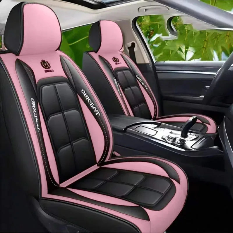 Full Leather Car Seat Cover All Season Universal Pad - Smarsty