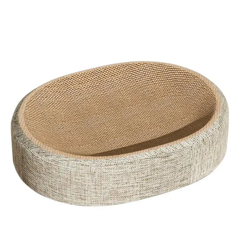Oval Scratch Pad Cat Bed for Comfort and Play - Smarsty