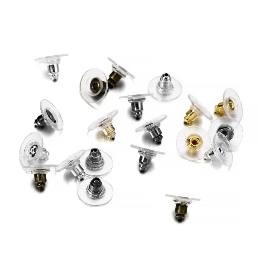 100Pcs Rubber Earring Backs Secure Silicone Stud Nuts - Smarsty