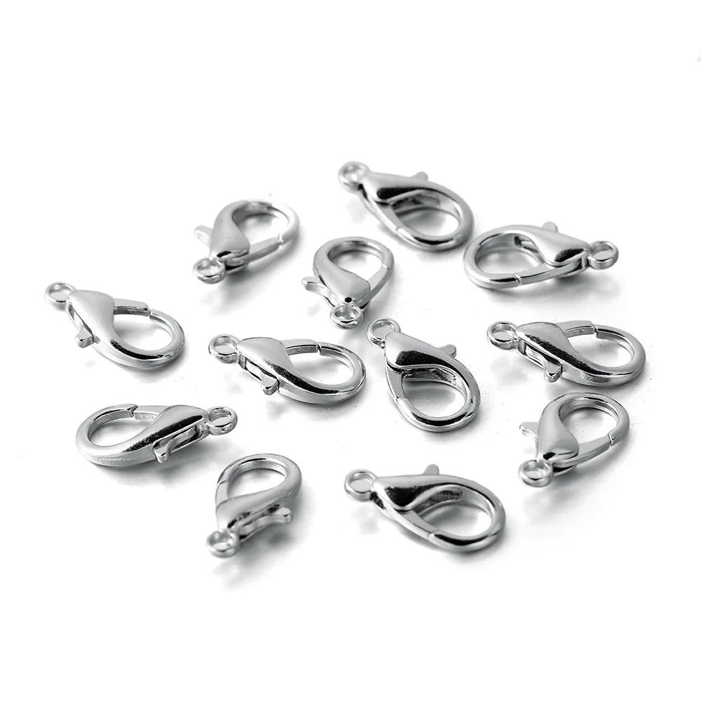 100pcs Lobster Clasps Jewelry Findings for DIY Making - Smarsty