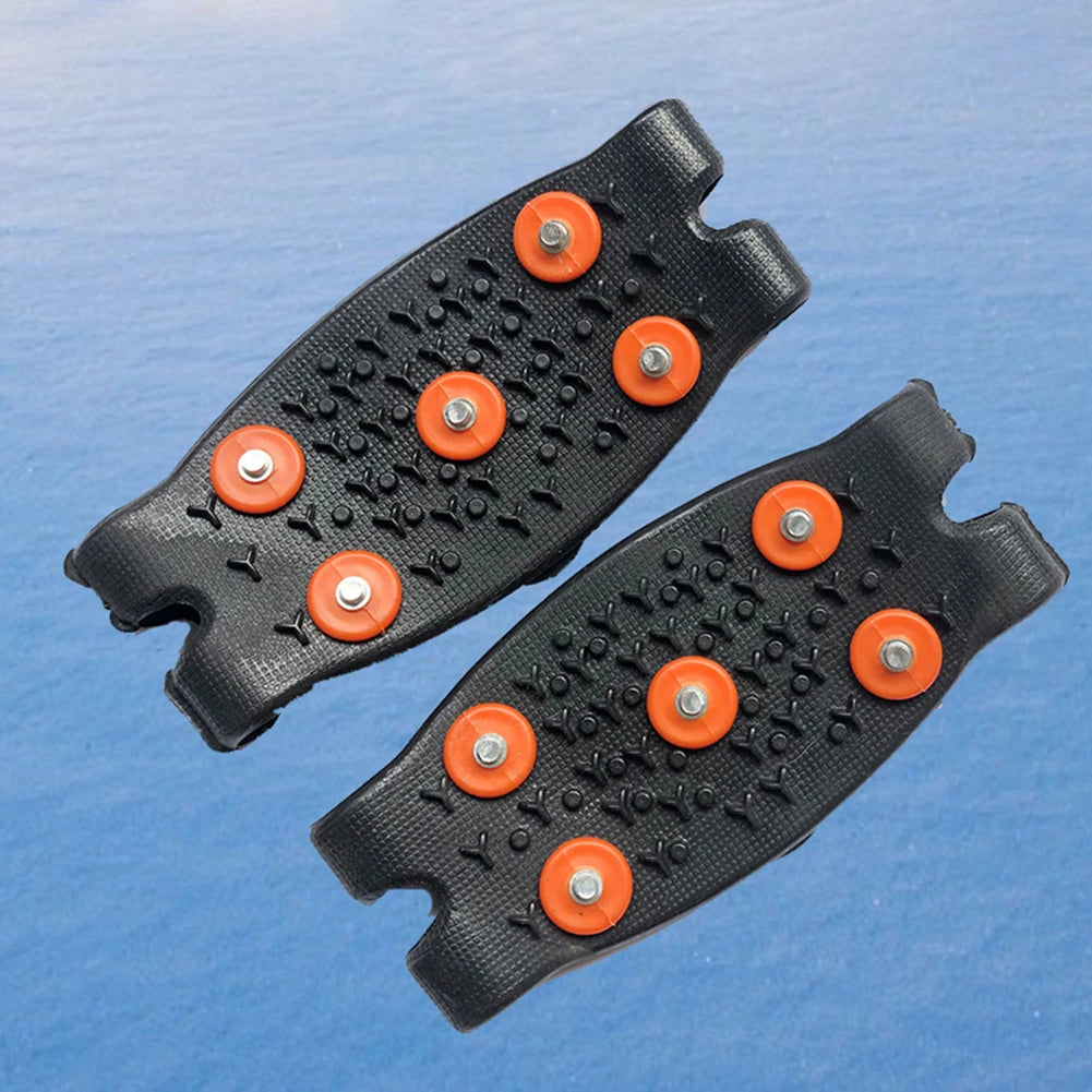 5-Stud Climbing Crampons Anti Slip Mountaineering Cleats Unisex Snow Claw Shoe Covers Walking Hiking Accessories - Smarsty