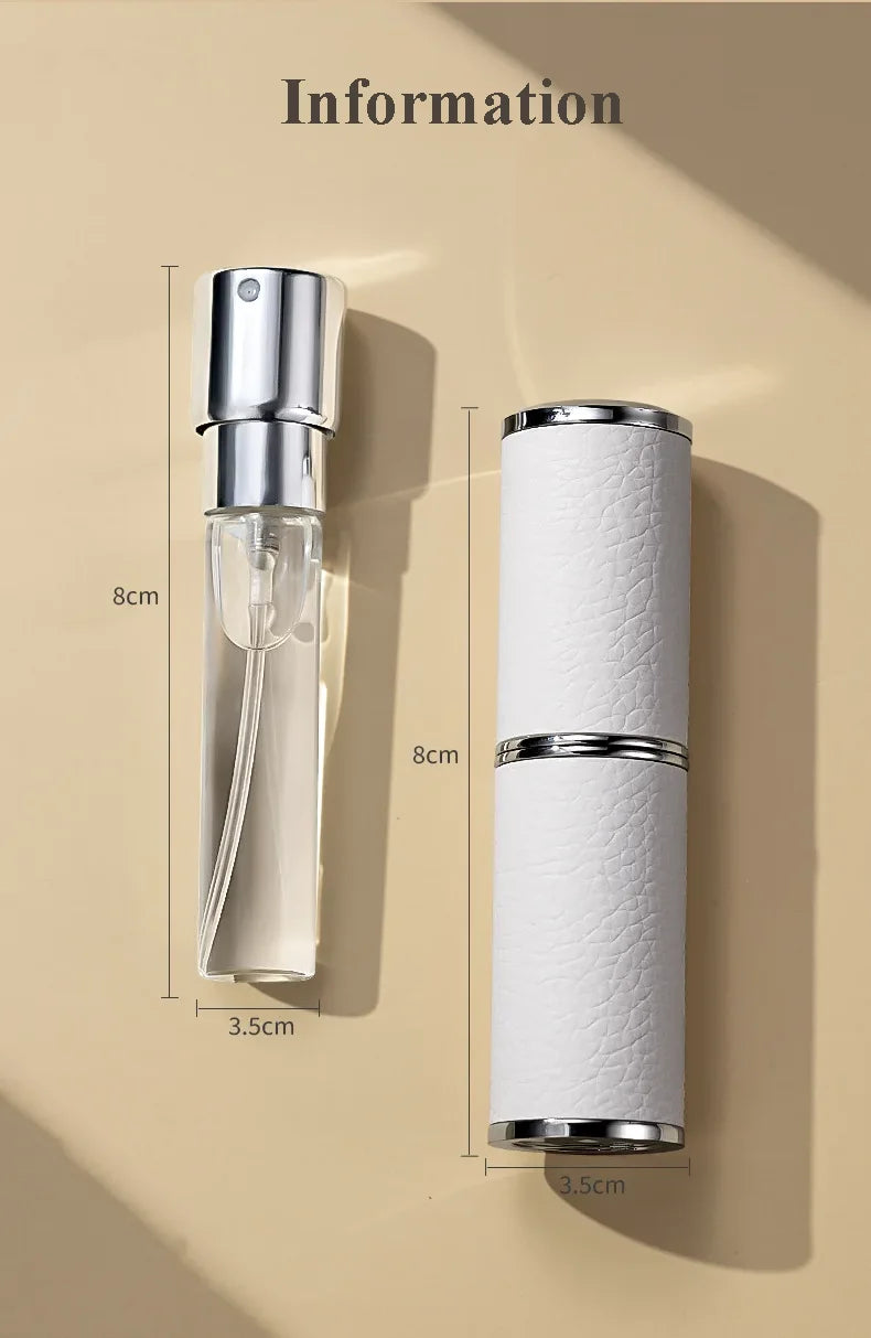 Portable Leather Perfume Atomizer Refillable Mini Spray Bottle - Smarsty