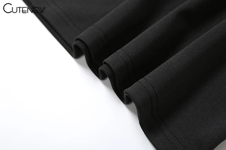 Cutenew Mesh Ruched Women Maxi Dress Sexy See Through Off Shoulder Long Sleeve Sheath Vestidos Female Midnight Party Solid Robe - Smarsty
