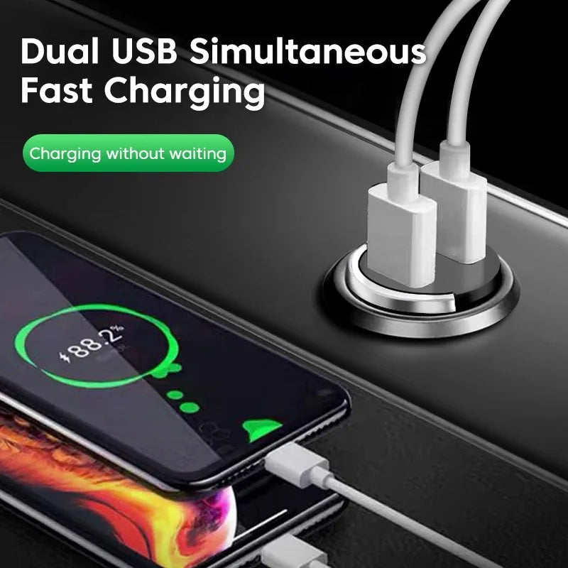 Dual USB Car Charger Quick Charge 200W Fast Charging - Smarsty