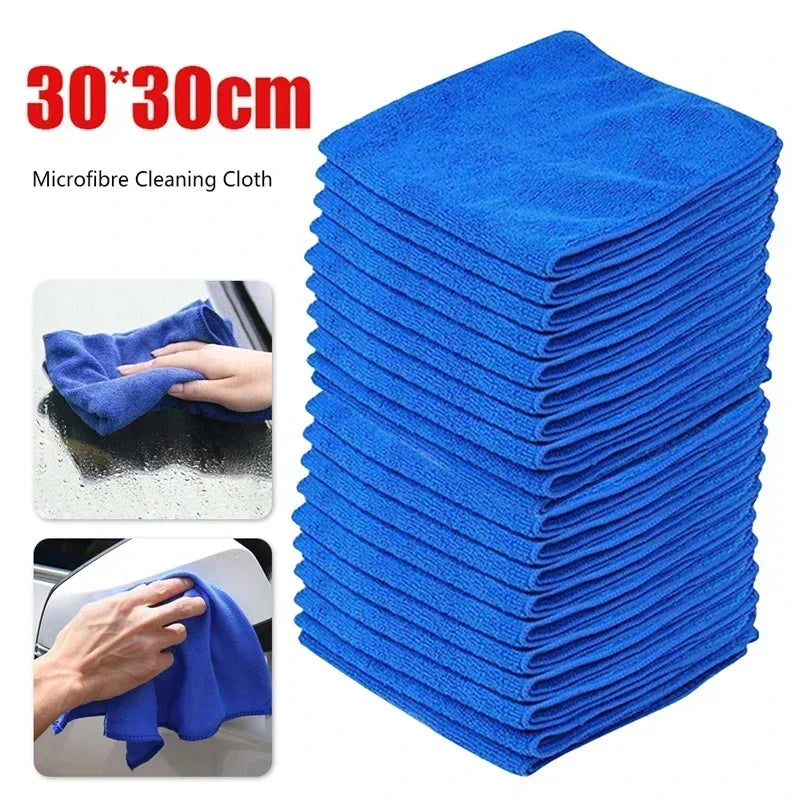 10Pcs Microfiber Towels Car Wash Drying Cloth Towel Household Cleaning Cloths Auto Detailing Polishing Cloth Home Clean Tools - Smarsty