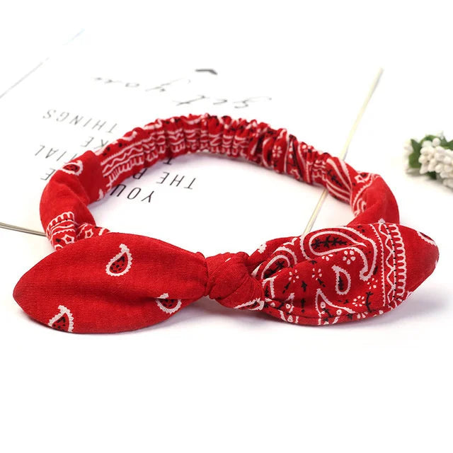 Boho Soft Elastic Headband For Women Vintage Cross Knot - Smarsty