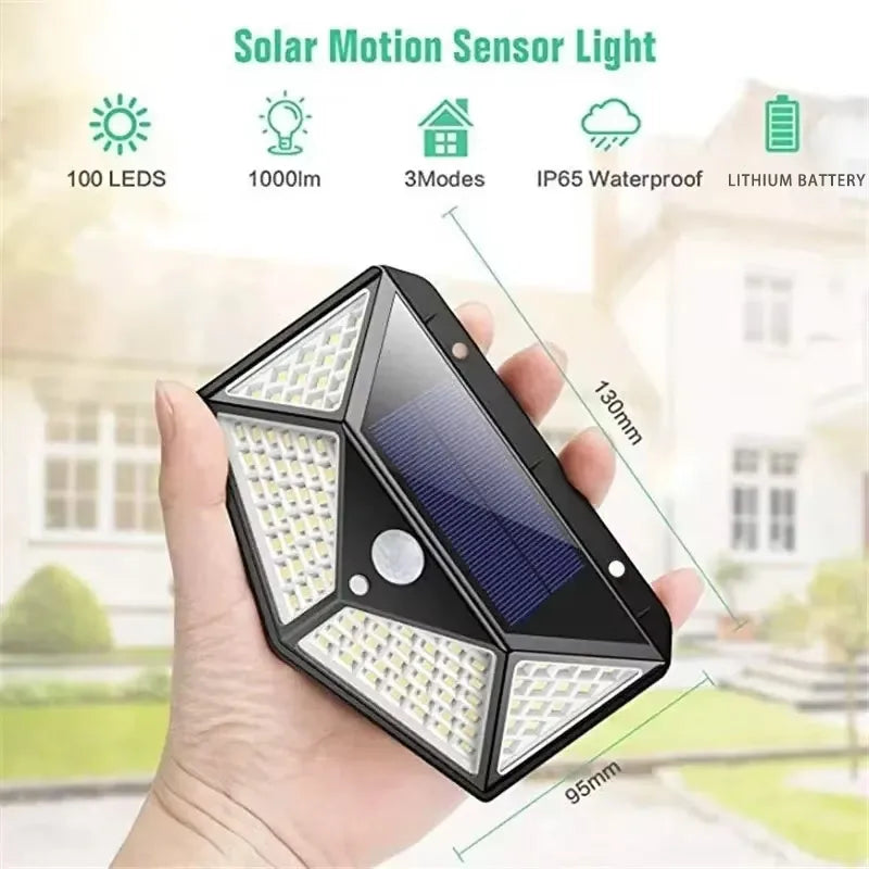 Multifunctional Solar LED Garden Light with Motion Sensor - Smarsty