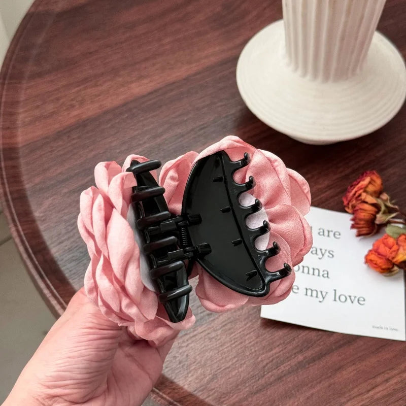 Elegant Rose Hair Clip For Women Secure Back Hair Style - Smarsty