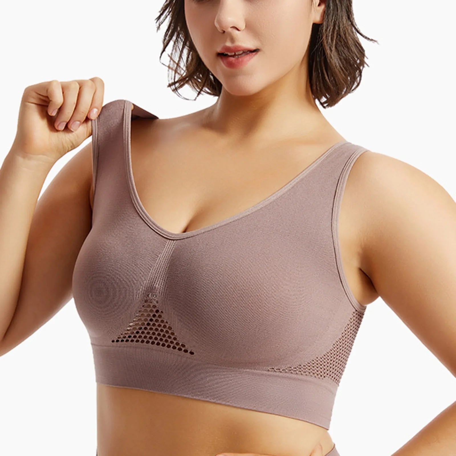 Beautiful Back Sports Bra Shockproof Running Fitness Anti-sagging Upper Collection Soft Support High-strength Women's Yoga Vest - Smarsty