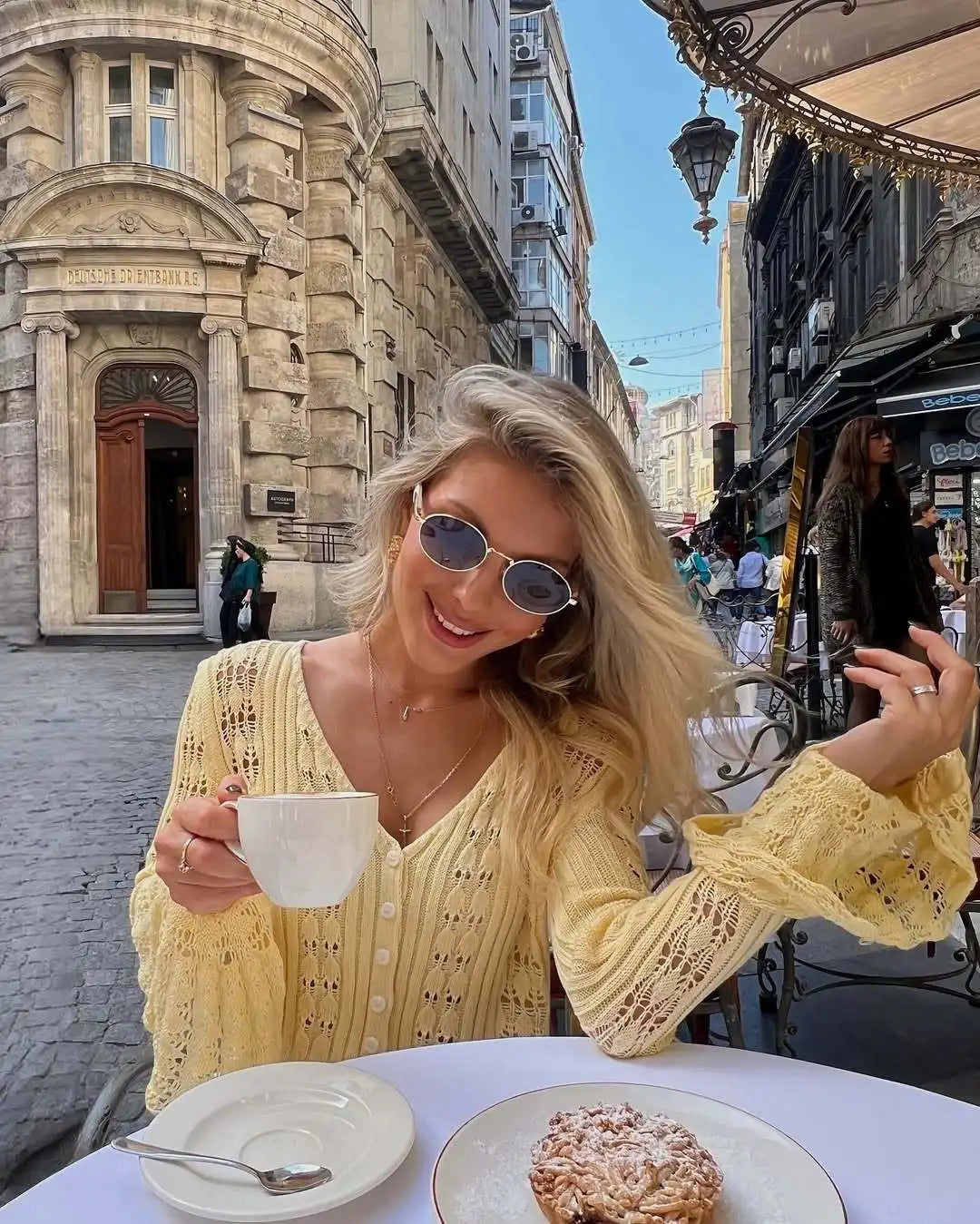 Tossy Knitwear Hollow Out Sweater Cardigan Women V-Neck Long Sleeve See-Through Cropped Top Summer Knit Patchwork Cardigan Top - Smarsty