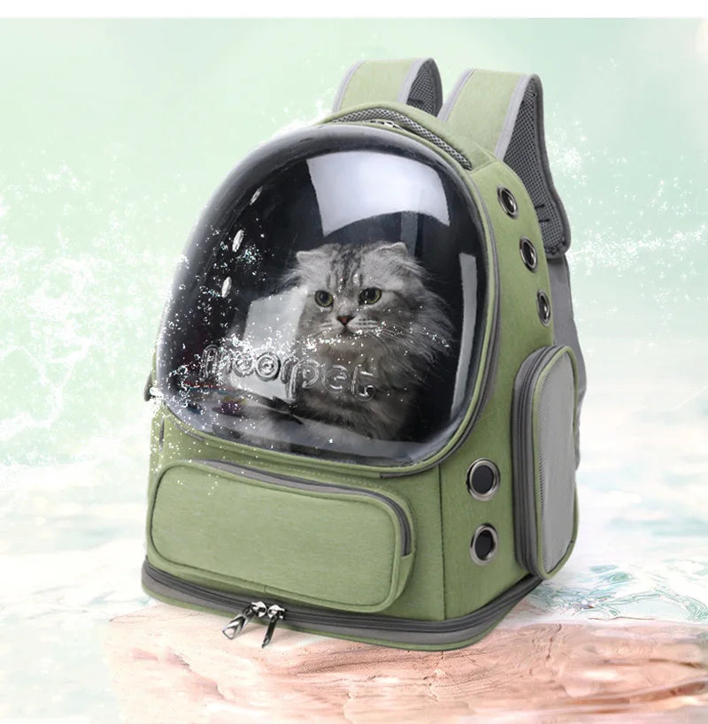 Transparent Cat Carrier Backpack for Outdoor Travel - Smarsty