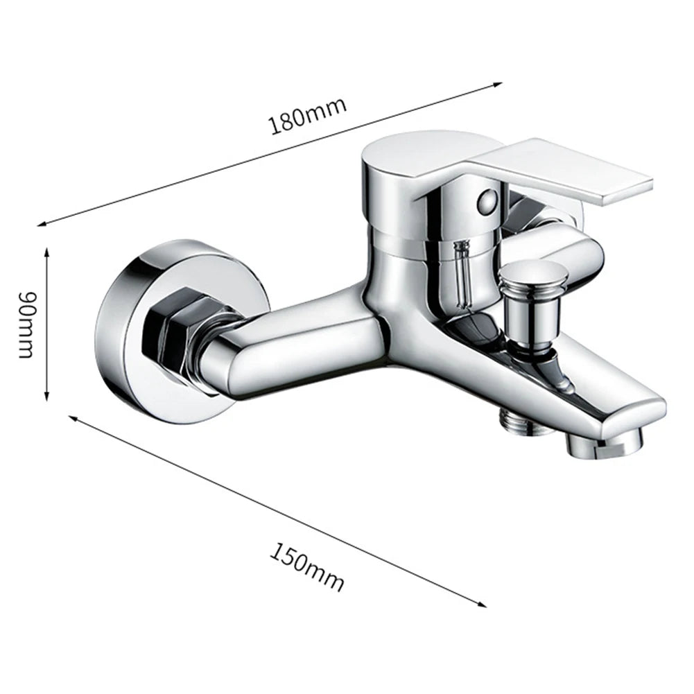 Zinc Alloy Wall Mounted Faucet with Dual Spout - Smarsty