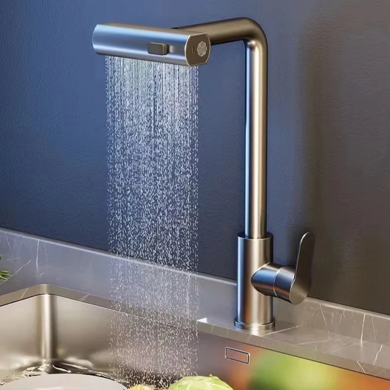 Flexible Stainless Steel Kitchen Faucet with Stream Shower Mode - Smarsty