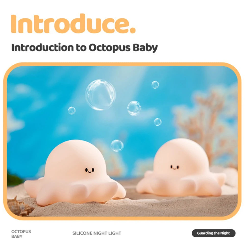 Cute Penguin Night Light Rechargeable Silicone Lamp for Kids - Smarsty