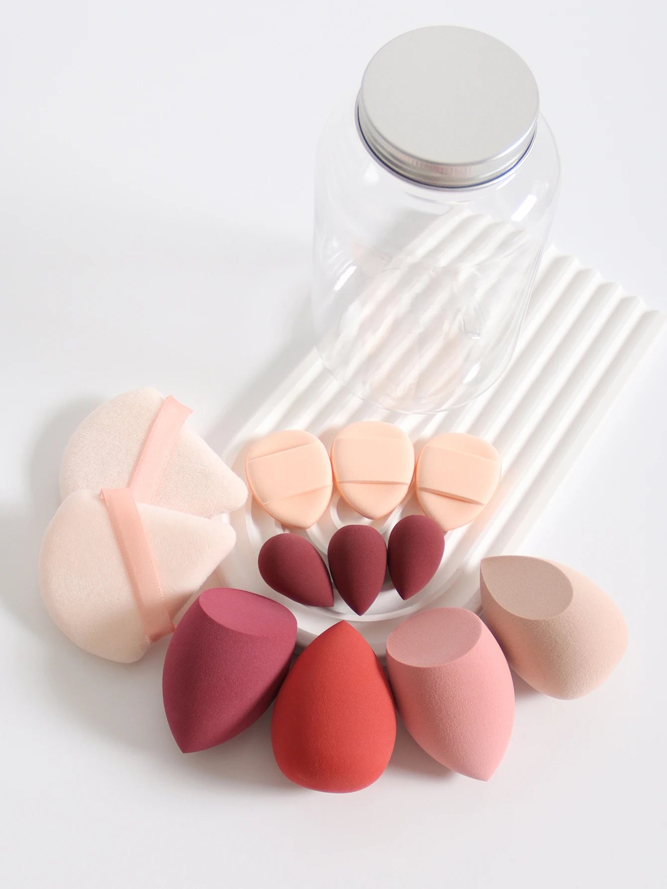 12Pcs Latex-Free Makeup Sponge Set for Flawless Application - Smarsty