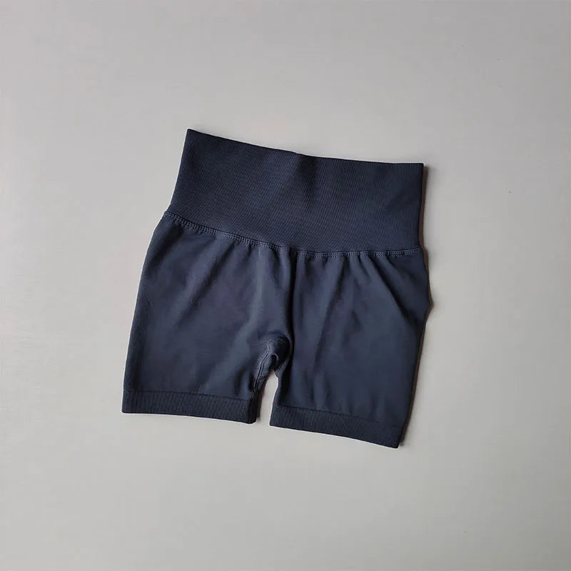 Peach Hip Lifting Sports Shorts Women High Waist and Waist Tightening Slimming Running Hip Speed Drying Three Point Tight Pants - Smarsty