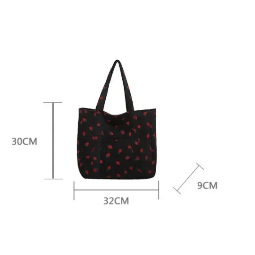 Canvas Beach Tote Handbag Large Capacity Everyday Style - Smarsty