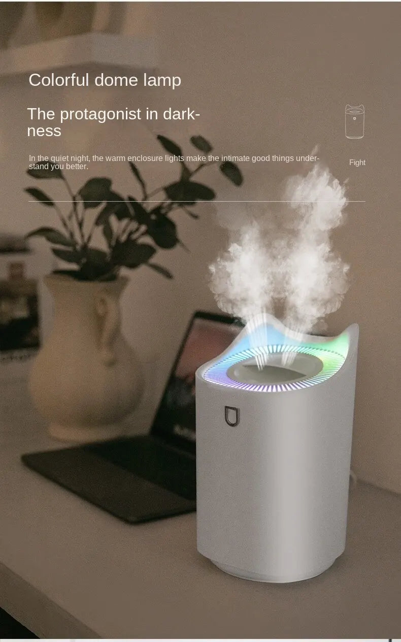 Large Capacity Dual Jet Air Humidifier with Aroma Diffuser - Smarsty