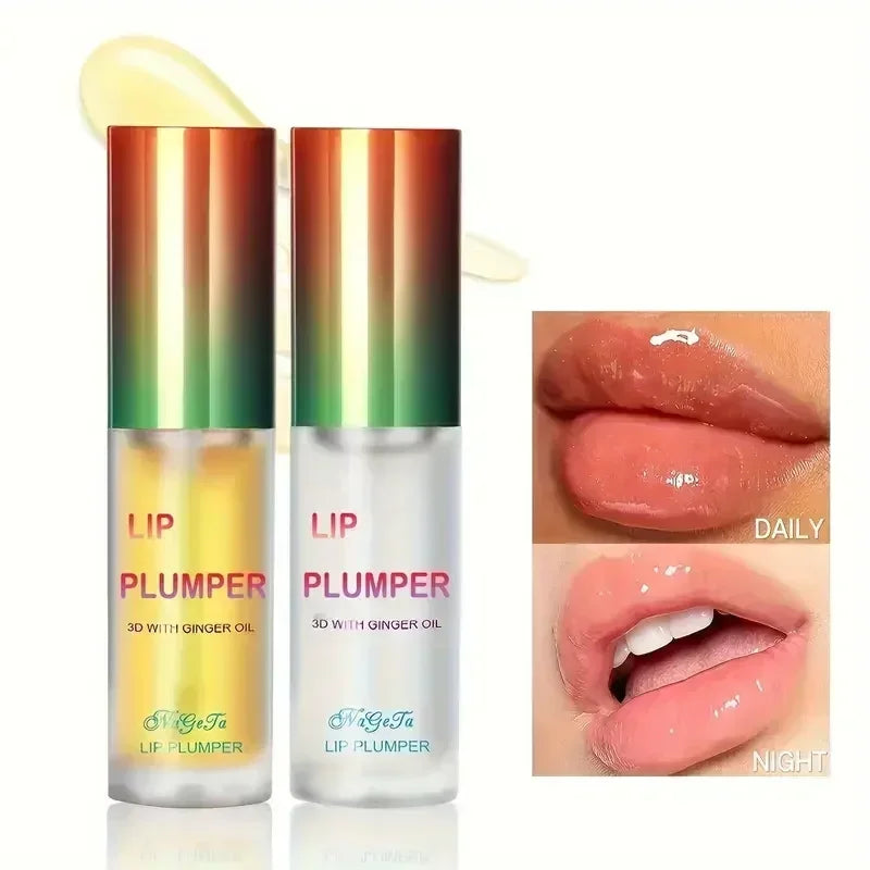 Ginger Mint Lip Plumper Oil for Fuller Youthful Lips - Smarsty