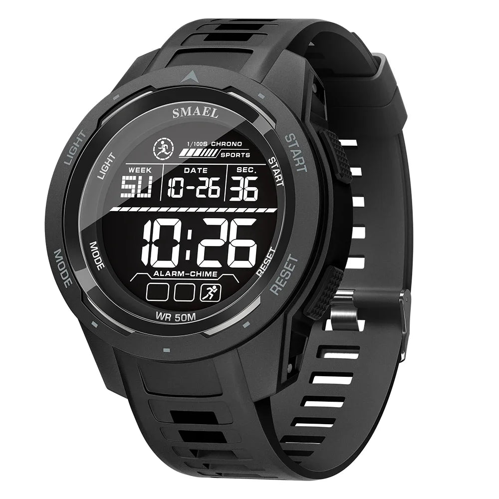 SMAEL 8105 Men’s Digital Sports Watch Waterproof LED Display - Smarsty