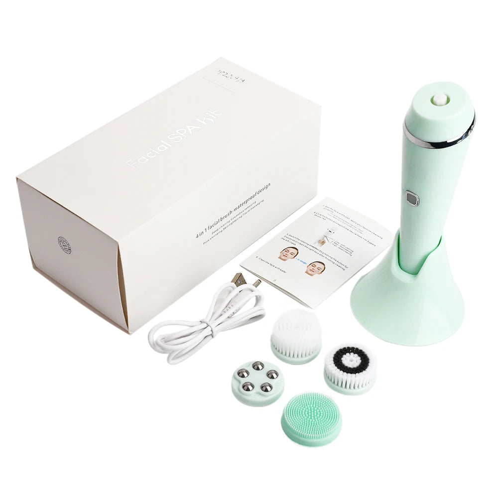 Electric Facial Cleansing Brush with Sonic Technology - Smarsty