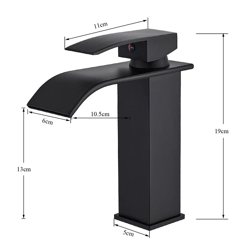 Copper Core Waterfall Stainless Steel Basin Faucet - Smarsty