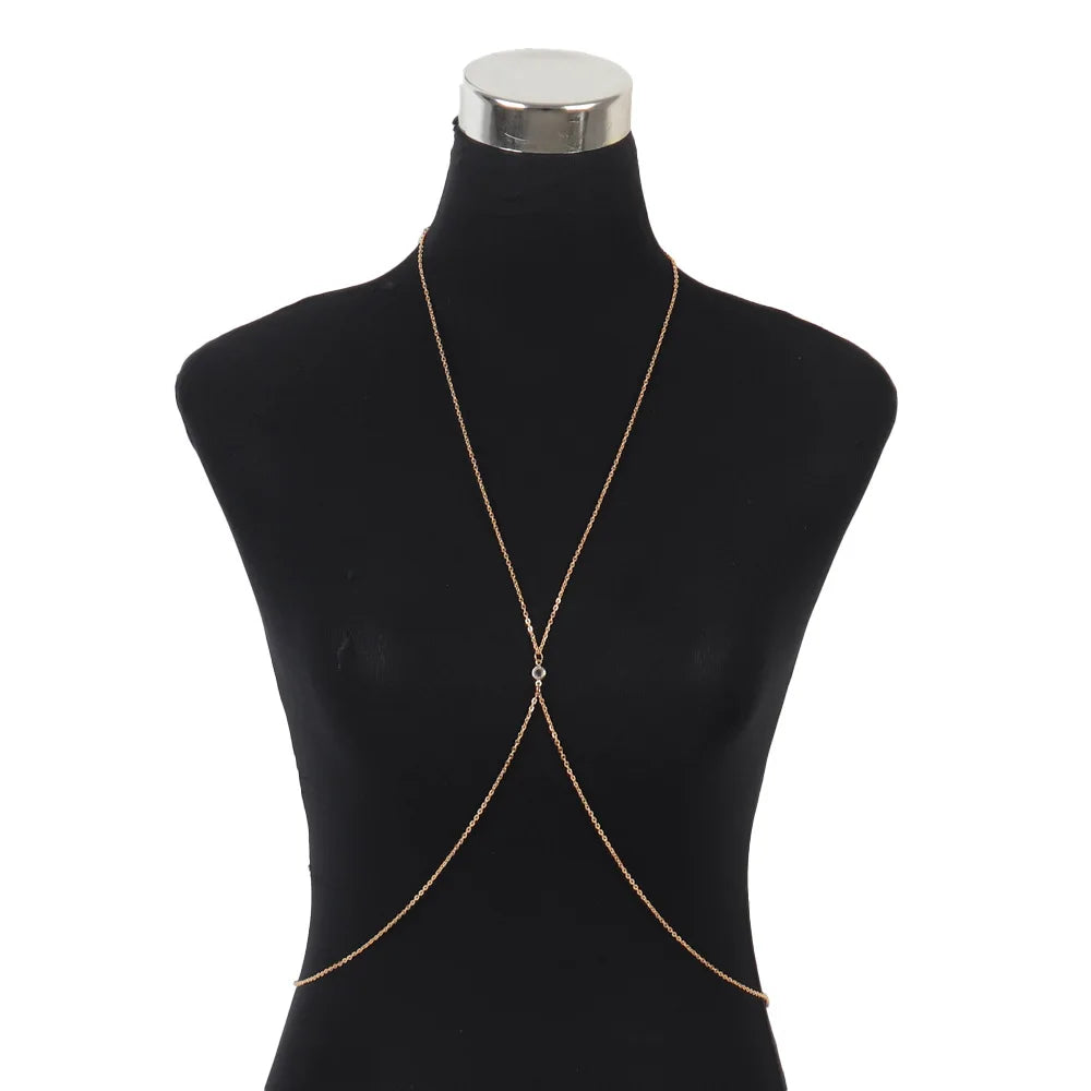 Simplicity Monolayer Alloy Chest Chain for Women - Smarsty