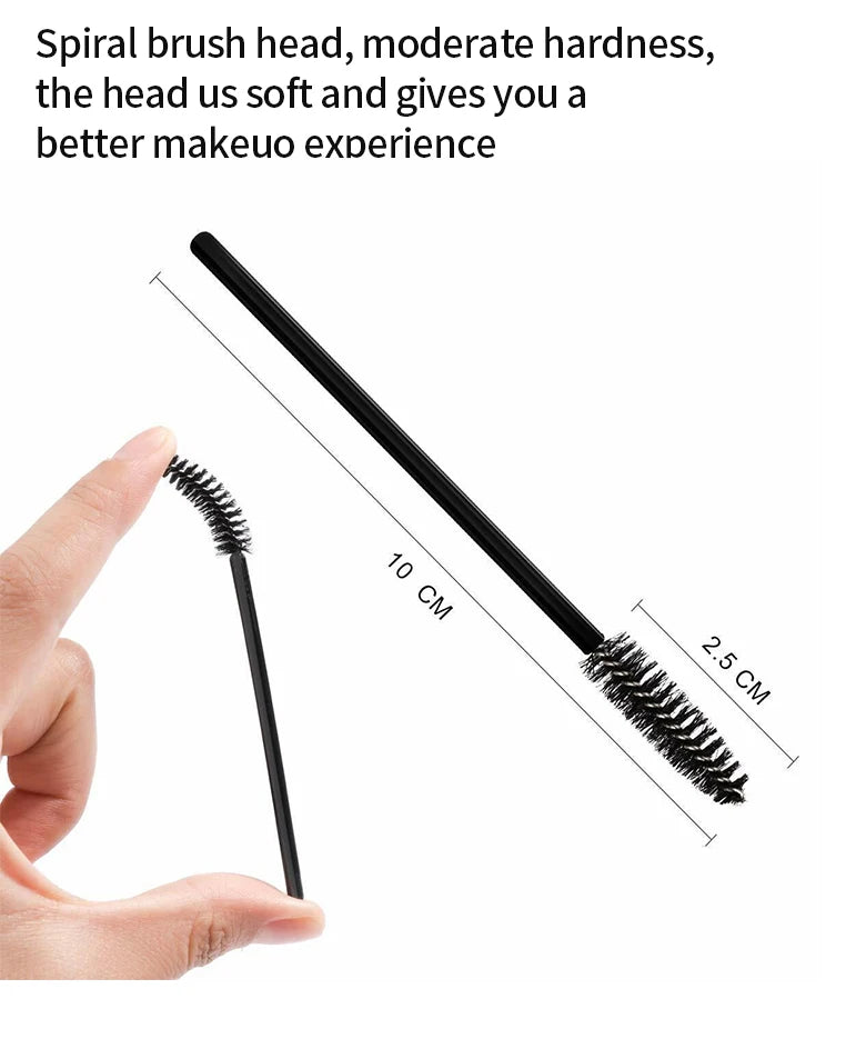 Crystal Disposable Mascara Wands for Hygienic Application - Smarsty