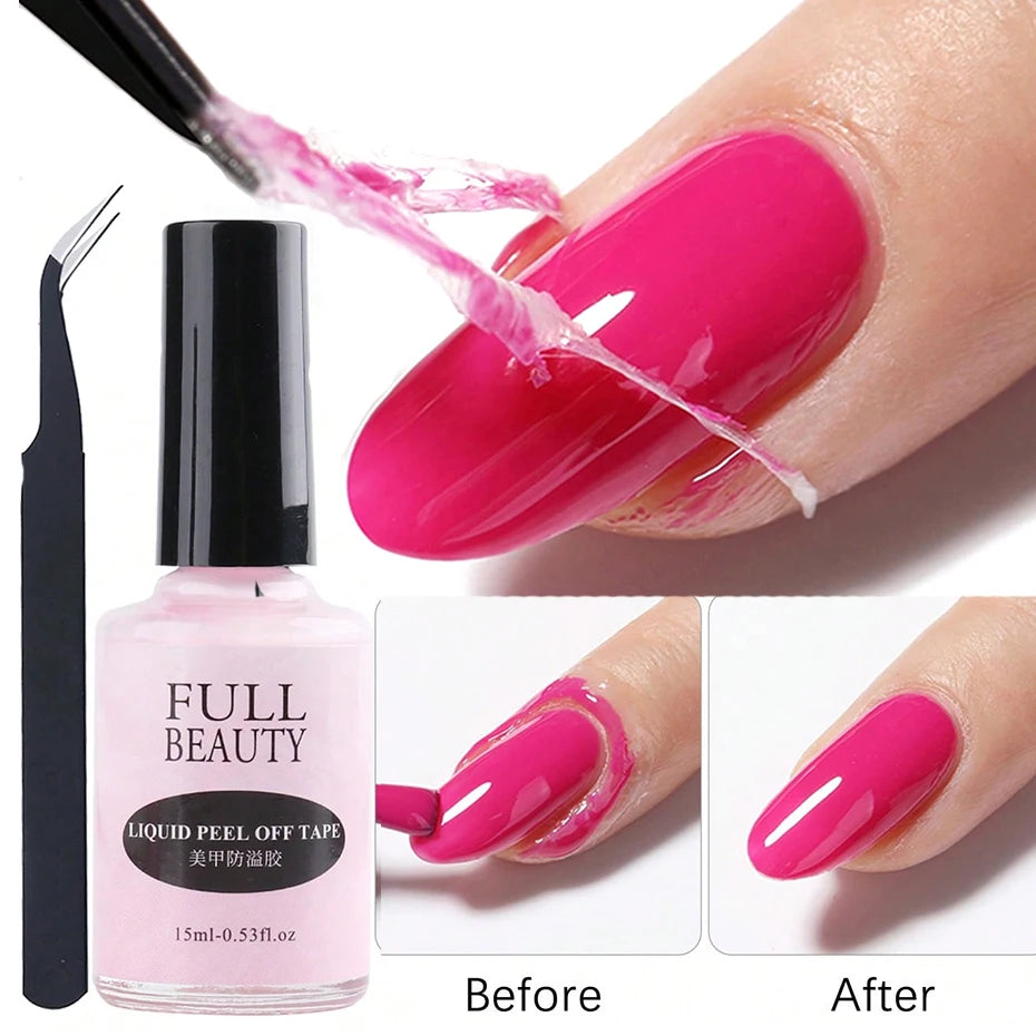15ml Peel Off Antifreezing Nail Liquid Fast Dry Solution - Smarsty