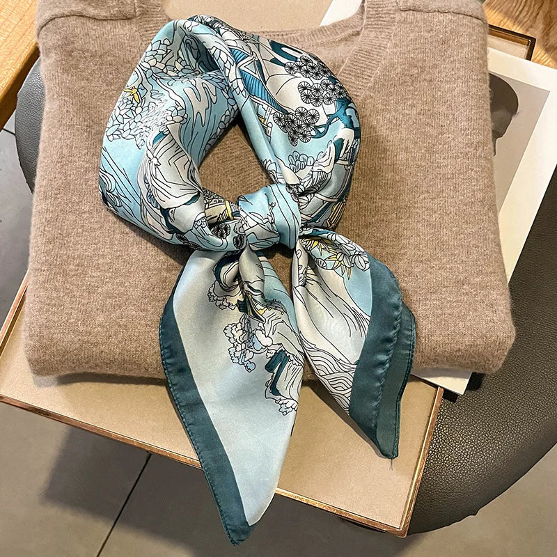 Luxury Silk Horse Print Scarf for Women - Smarsty