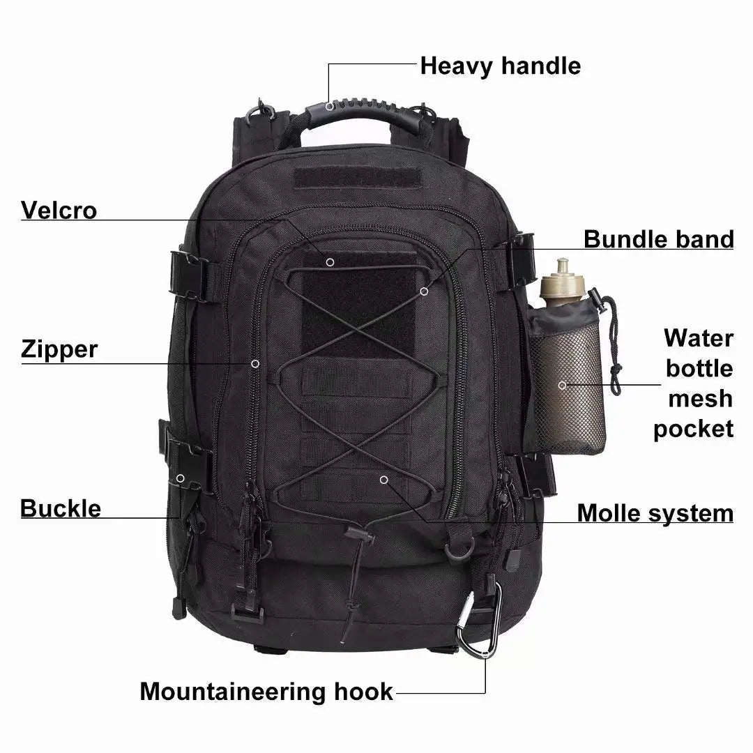 Backpack for Men Large Military Backpack Tactical Travel Backpack for Work,Camping,Hunting,Hiking - Smarsty