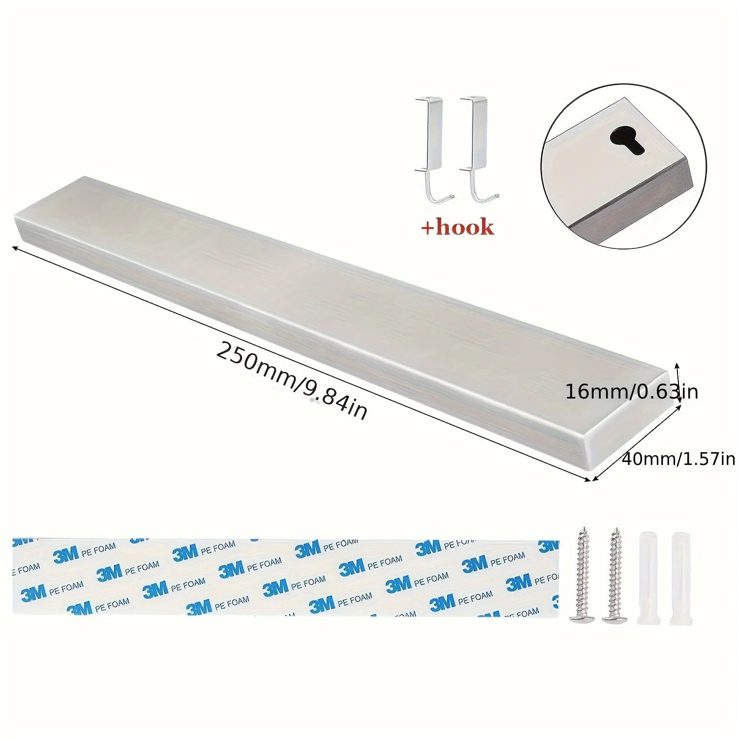 40CM 50CM Stainless Steel Knife Stand Magnetic Knife Holder Wall Block Storage Rack for Knives Kitchen Accessories Organizer by Smarsty