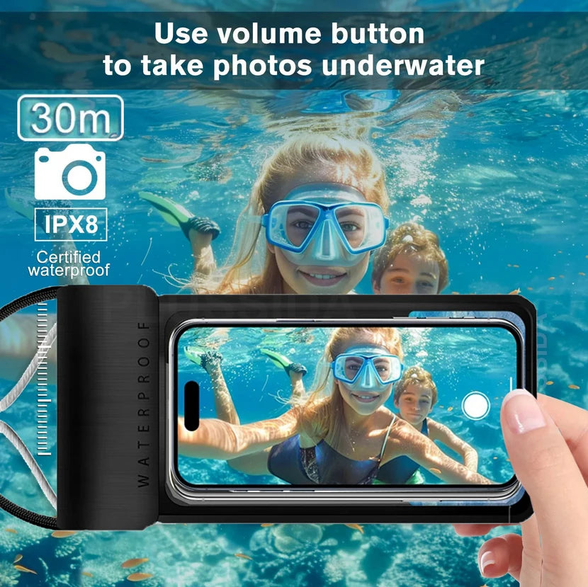 IPX8 Universal Waterproof Bag Cell Phone Pouch Case Water Proof Underwater Dry Bag For iPhone 17 Pro Max 16 Xiaomi Samsung Cover by Smarsty